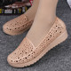 Summer White Bird's Nest Hollow Mom Shoes Croc Shoes Wedge Nurse Shoes Flat Beach Shoes Women's Baotou Sandals