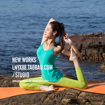 Square belly Latin dance yoga clothing small Apple performance dance clothing shooting women Taobao photography network