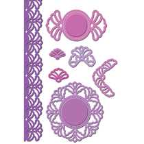 Spellbinders bump cutting template vintage lace S5108
