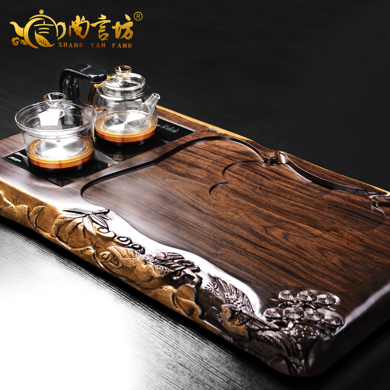 It still fang ebony four one solid wood tea tray was kung fu tea tea sea household contracted modern large tea table