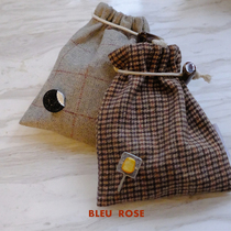 BLEU et ROSE(City Series LONDON)Woolen storage bag Dust bag storage travel harness pocket