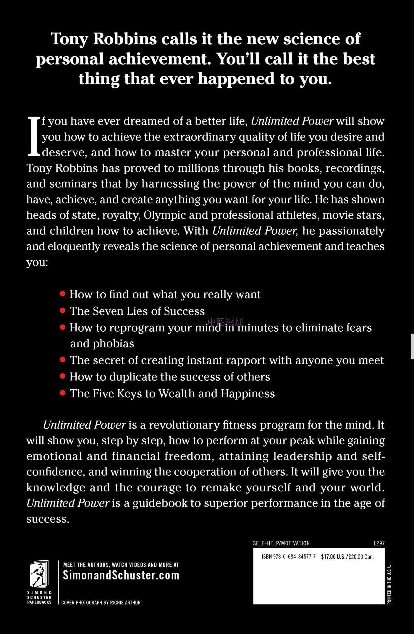 现货 英文原版 unlimited power:the new science.激发无限潜能