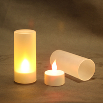 Valentines Day romantic proposal gift led smokeless electronic charging candle light performance props candle Red Yellow Light
