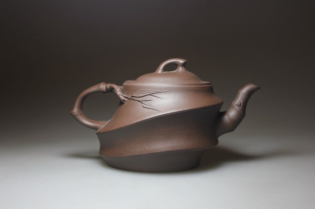 中国风紫砂壶 紫砂一厂 80年代 尹霞 顺竹 早期老紫泥 全品工好