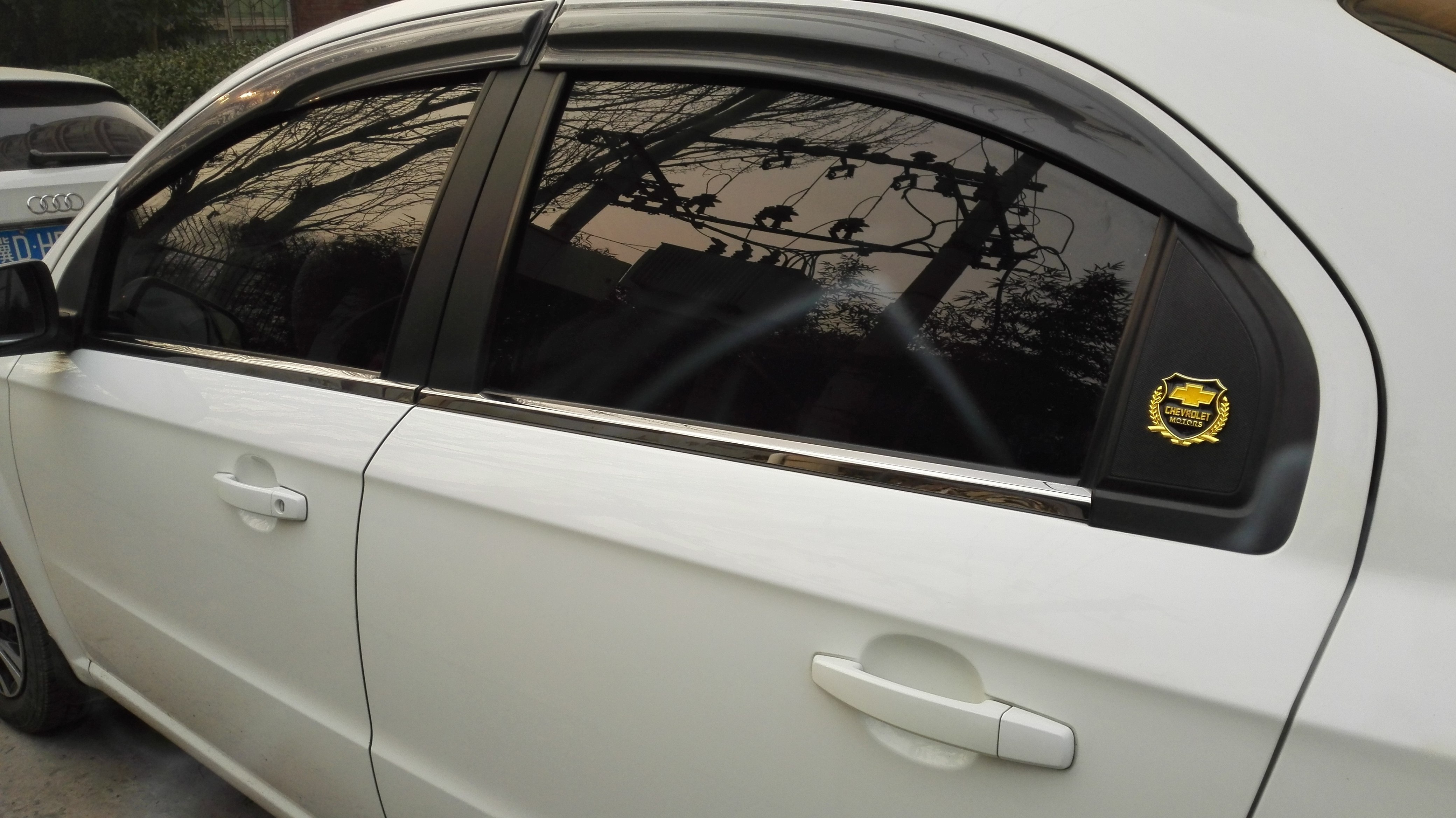 06-14老款乐风专用不锈钢亮边车窗饰条下窗亮条车门装饰贴改装件