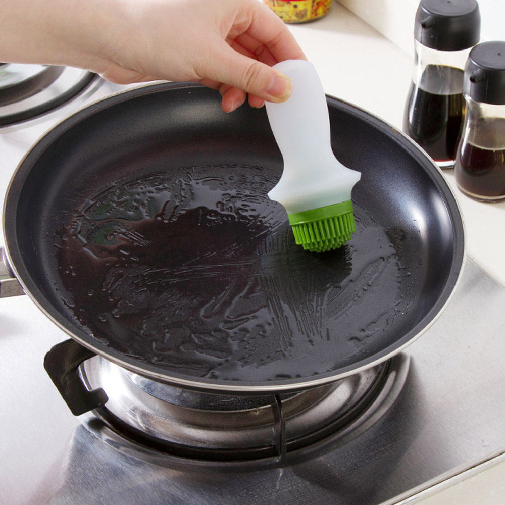 泡沫之夏 硅胶油刷烧烤刷耐高温烘焙工具玻璃油壶刷抹油瓶包邮