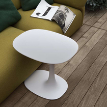 Small tea few minimal modern art glass steel edge several living room sofa mobile net red table bedroom side cabinet