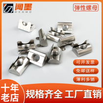 Wen Mo elastic nut block 20 30 40 45 series M4M5M6M8 marble nut shrapnel nut block accessories