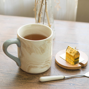 创意杯子陶瓷大容量马克杯带盖勺ins简约随手杯办公室水杯咖啡杯