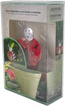 Out of the United States 120V garden flower pot green plant creative small fountain balcony potted ladybug spit water landscape water decoration