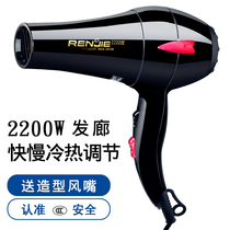 Renjie hair dryer RCE827 high power 2200w hot and cold air household hair salon barber shop hair stylist hair dryer