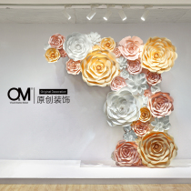 OM Decorate Spring Stereoscopic Simulation Paper Flowers Beauty and Chen Props Children's Clothing Store Window Layout Creative Display Ornaments