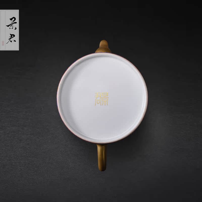 JingJun jingdezhen hand - made ceramic teapot kung fu tea set single pot of tea set to filter the teapot