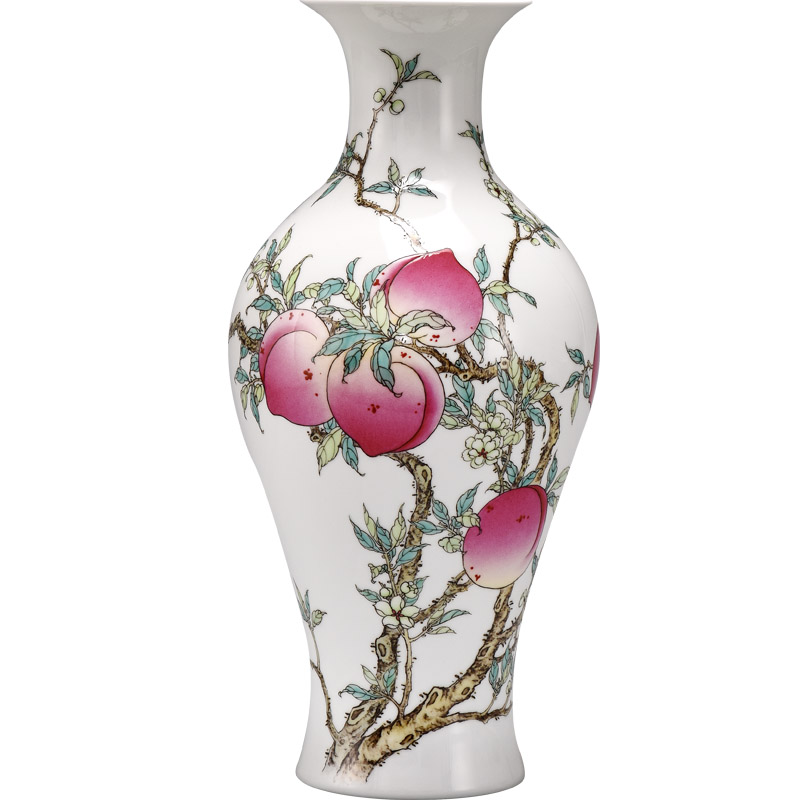Jingdezhen ceramics by hand China wind restoring ancient ways is the sitting room flower vase furnishing articles of Chinese style decoration decoration process