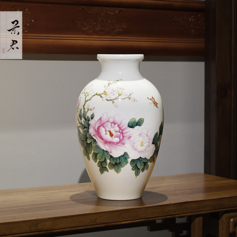 Hand - made JingJun jingdezhen ceramics vase sitting room adornment TV ark, furnishing articles furnishing articles flower arranging Chinese study