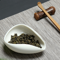 Pure white white porcelain tea Lotus ceramic tea spoon teaspoon tea appreciator tea shovel kung fu tea set tea ceremony tea art spare parts