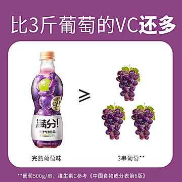 元气森林出品满分果汁气泡380ml*6瓶整箱[2元优惠券]-寻折猪