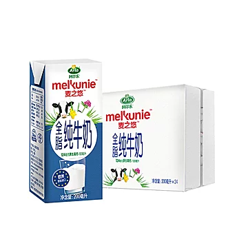 arla麦之悠全脂纯牛奶200ml*24盒高钙[6元优惠券]-寻折猪