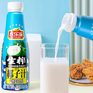 【欢乐家】植物蛋白饮料生榨椰子汁500ml*15[5元优惠券]-寻折猪