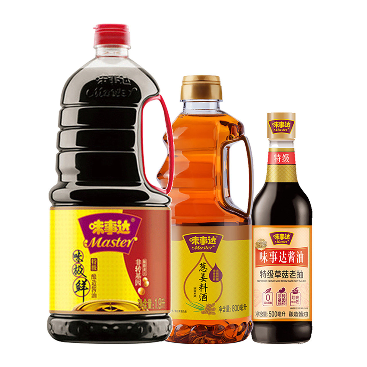 味事达味极鲜生抽酱油料酒老抽组合(热品库)