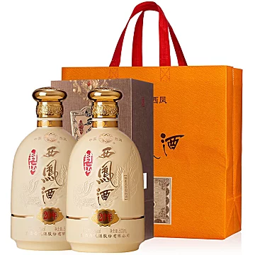 西凤酒凤香型白酒52度封坛20年500ml*2瓶[100元优惠券]-寻折猪