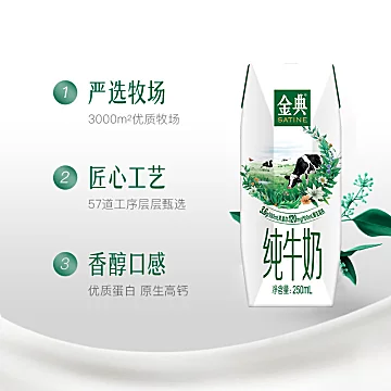 伊利金典超定制纯牛奶250ml*24[2元优惠券]-寻折猪