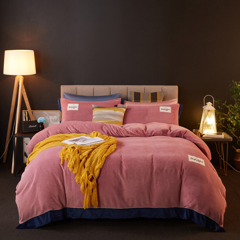 博洋家纺 双面加厚珊瑚绒四件套 聚划算双重优惠折后￥239包邮 返100猫超卡