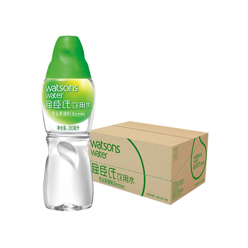 猫超屈臣氏饮用蒸馏水280ml*35瓶