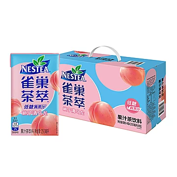 【雀巢茶萃】低糖蜜桃乌龙茶饮料250ml*24盒[3元优惠券]-寻折猪