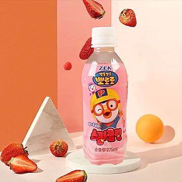 啵乐乐款气泡水草莓牛奶味275ml*8瓶[10元优惠券]-寻折猪