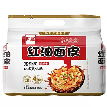 阿宽红油面皮网红美食400g*1提[10元优惠券]-寻折猪