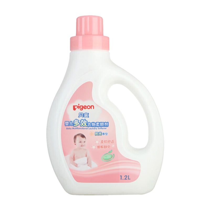 pigeon baby multi effect clothes washing softener 1.2l soft clothes color protection and static electricity relieving children's products