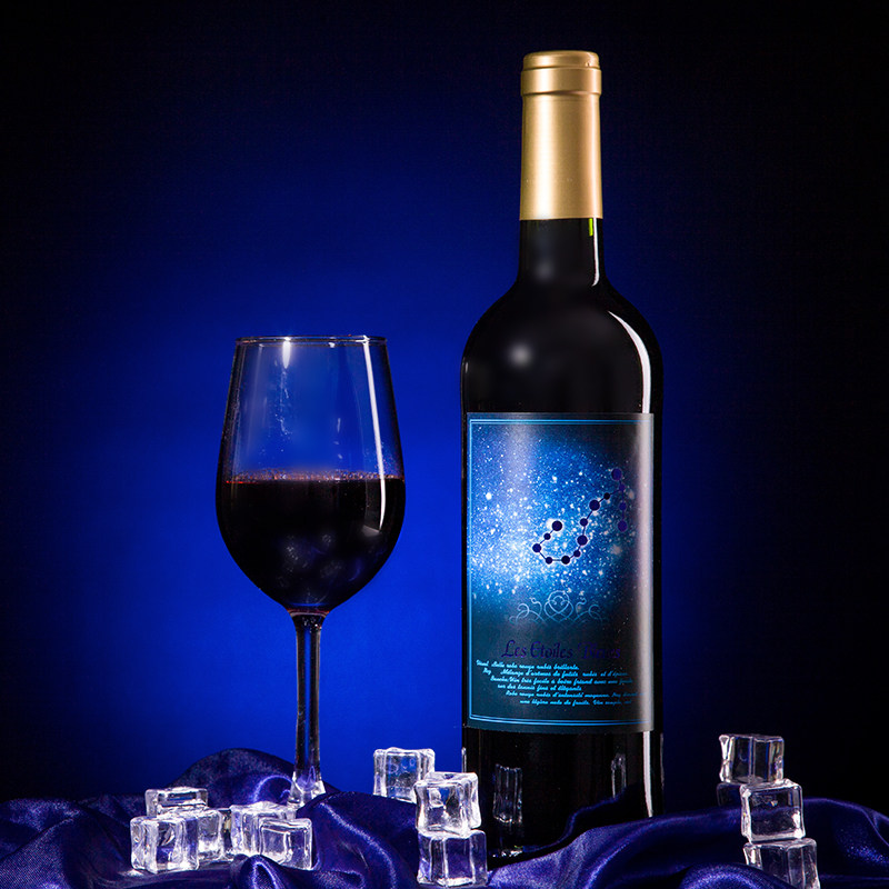 红酒整箱法国进口红酒蓝色星空酒干红葡萄酒整箱6支装