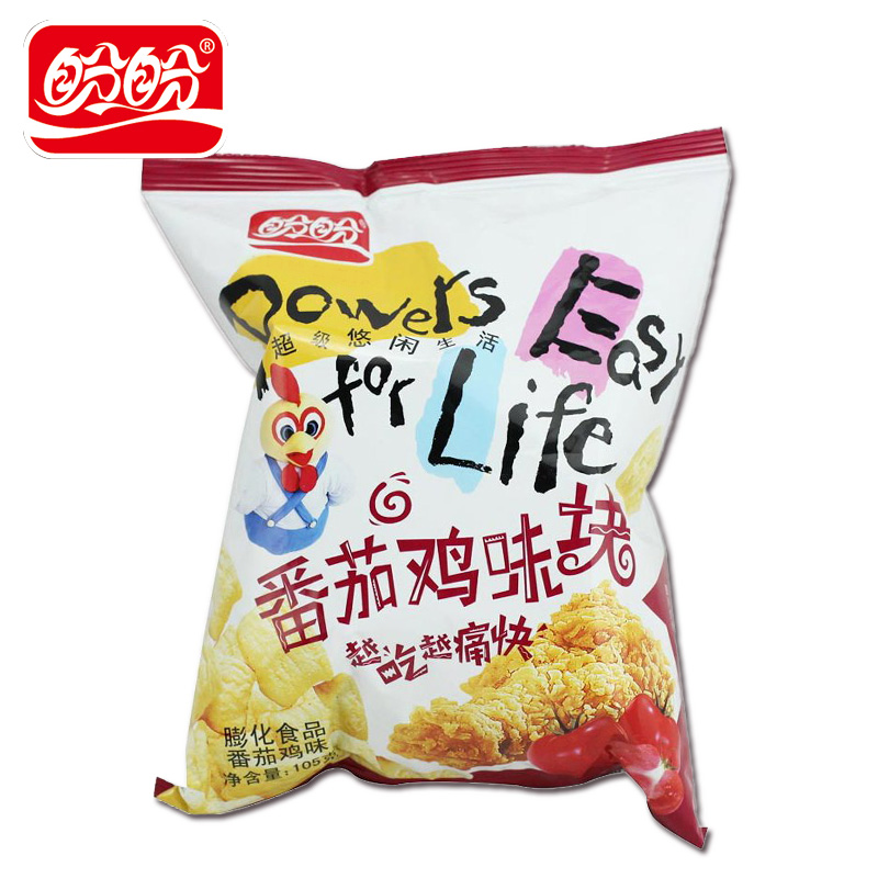 【天猫超市】盼盼 番茄鸡味块薯片105g 休闲膨化食品 零食 小吃