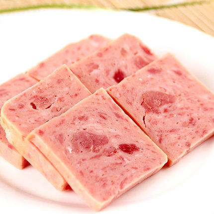 shanghai meilin jincan canned ham and pork 198g instant hot pot snail noodle partner canned luncheon meat