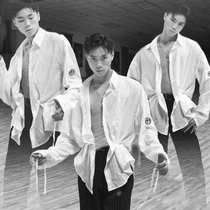 vv dance uniform DUYQ 2020 cuff strap design mens Latin Dance Top