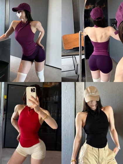 스윙 넥 홀터 넥 브래지 스윙 넥 홀터 넥 브래지