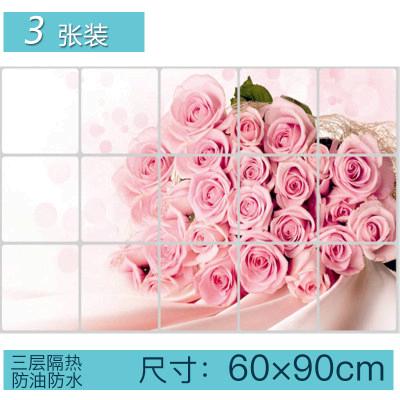 Adornment kitchen sticky oil from becomes wall stickers waterproof which dining - room metope aluminum foil tile stick fruit drops