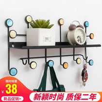 Nordic wall partition porch shelf wall hanging hook hook wall sofa decoration wall hanging meat rack