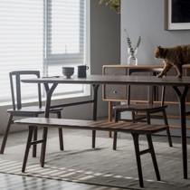 Tian Long Bench Black Walnut Dining Stool Stool Changing Shoe Stool New Chinese Style Solid Wood Modern Simple Suyuan Furniture