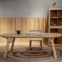 Yuanbai Childrens Low Table Game Picture Book Learning Accompanying Table New Chinese Style Solid Wood Modern Simple Suyuan Furniture