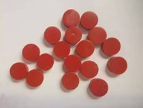 Red silicone solid round pad waterproof shock absorption high temperature resistance outer diameter 14 * thick 5mm insulating rubber pad