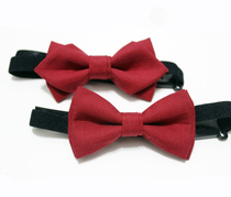 FXB handmade red boys children students department leaders flower hundred days baby year-old baby pin small bow tie