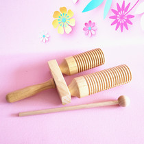 Orff music teaching aids percussion instrument thread high and low Clapper bass Wood fish