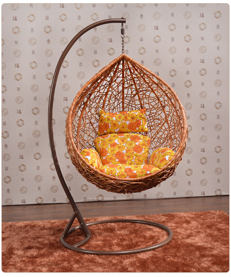 室内秋千粗藤吊篮椅 藤编吊篮 宿舍鸟巢吊