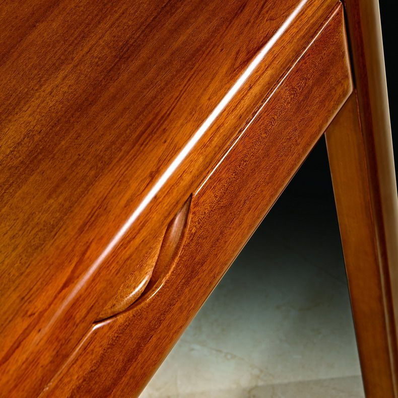 全实木 深色楠木 中式书桌办公桌电脑桌书台 书房家具yp