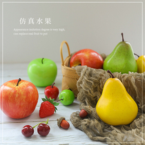 Simulation fruit apple photo props ins shooting props Food photo photography props Photo background props
