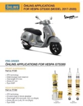 Olins shock absorber Piaggio vespa modified shock absorber
