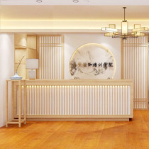 Retro Chinese cashier counter Clothing store Small bar table Barber childrens clothing store Bar restaurant reception desk