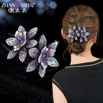 Clip headdress head hairclip female Korean ins Wind hair plate fixed artifact three-tooth grab clip flower hair accessories